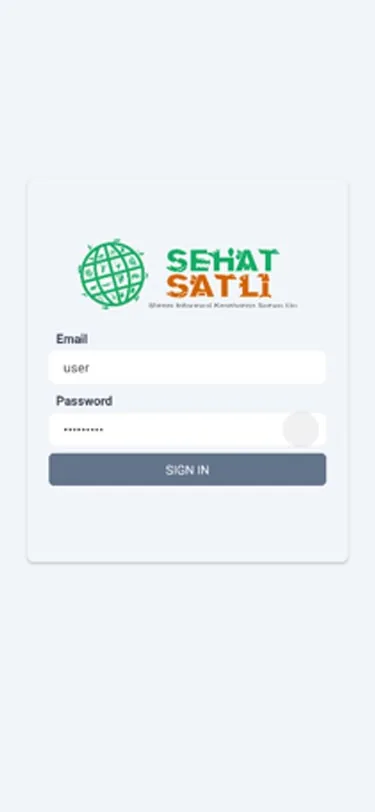 Layar 1 dari 3 — SehatSatli