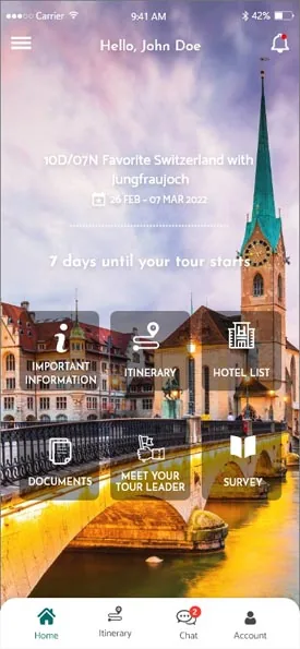 Layar 2 dari 4 — NADIA Travel Planner