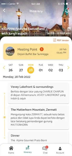 Layar 3 dari 4 — NADIA Travel Planner
