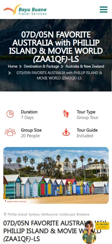 Layar 3 dari 4 — Bayu Buana Tour and Travel Website