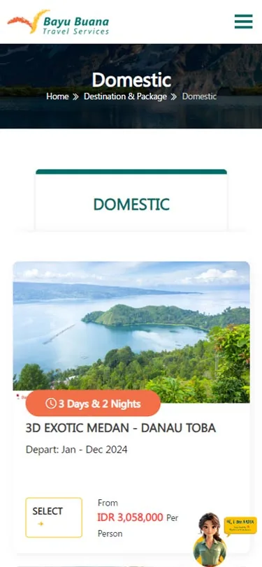 Layar 4 dari 4 — Bayu Buana Tour and Travel Website